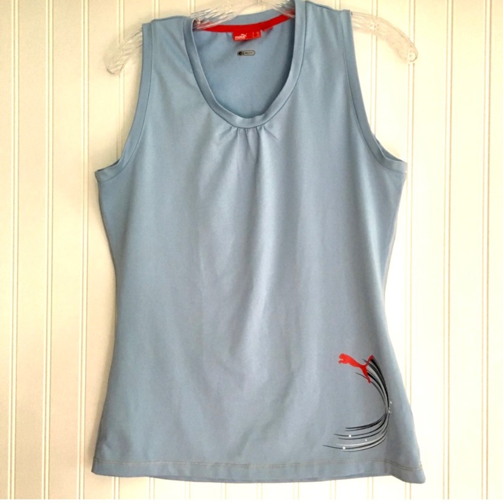 Puma sleeveless light blue top SIZE XXL - Picture 2 of 7